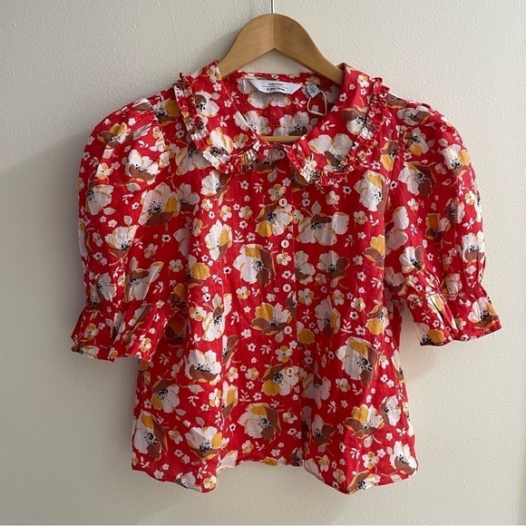 Brand new Printed Frill Blouse - Picture 4 of 8